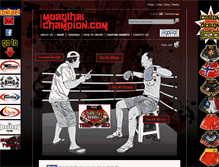 Tablet Screenshot of muaythaichampion.com